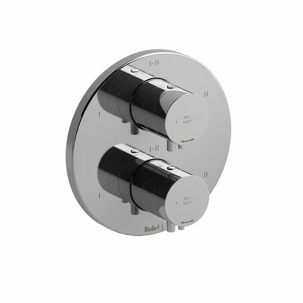 Riobel Riu Double Coaxial System with Hand Shower Rail, 4 Body Jets and Shower Head