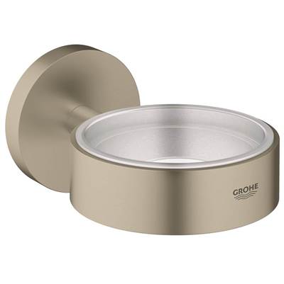 Grohe 40369EN1- Essentials Holder for Glass, Soap Dish or Soap Dispenser, brushed nickel