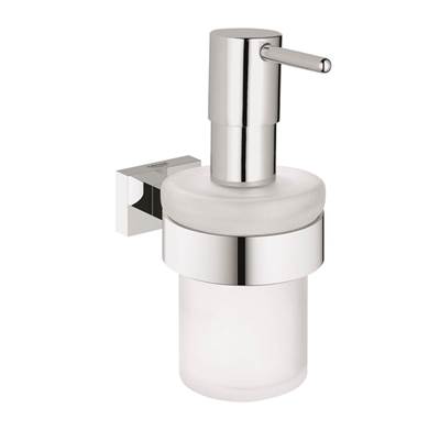 Grohe 40756001- Essentials Cube Soap Dispenser with Holder