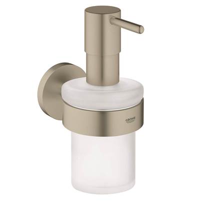 Grohe 40448EN1- Essentials Soap Dispenser with Holder, brushed nickel