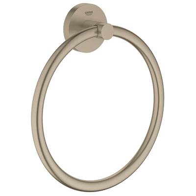Grohe 40365EN1- Essentials Towel Ring, brushed nickel