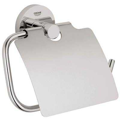 Grohe 40367001- Essentials Toilet Paper Holder with Cover