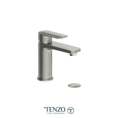 Tenzo DE11-W-BN- Delano Single Hole Lavatory Faucet Brushed Nickel With (W/O Overflow) Drain