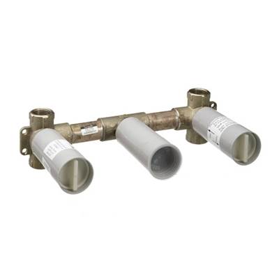 Hansgrohe 10303181- Rough, 3 Hole Lav Mixer, Wall Mount