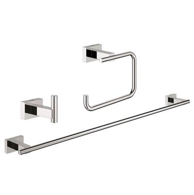 Grohe 40777001- Essentials Cube City Bathroom Set 3-in-1
