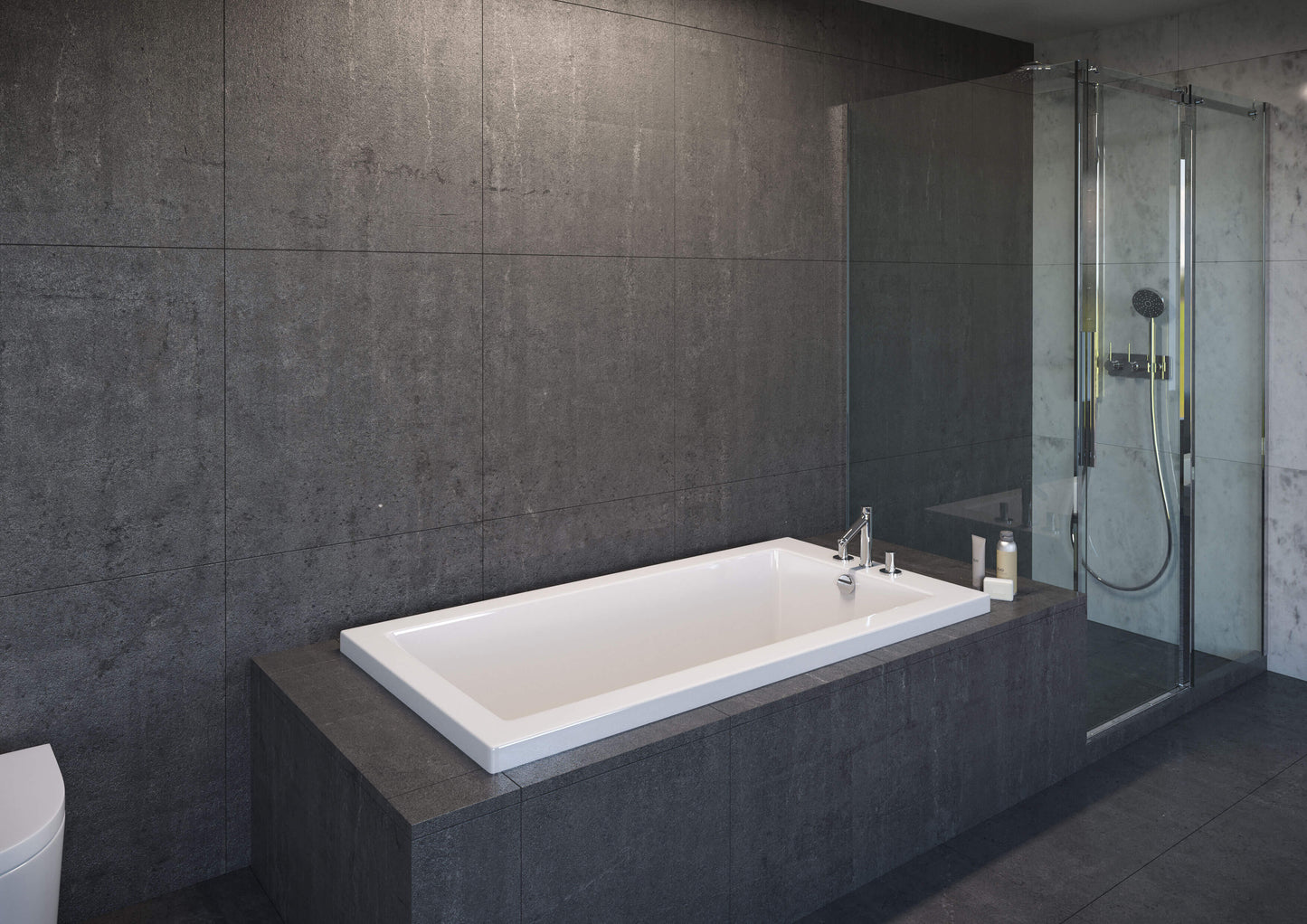 Adda 60" x 32" Drop-In Bathtub
