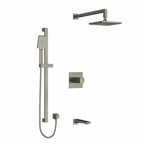 Riobel Reflet 3-Way System with Hand Shower Rail, Shower Head and Spout