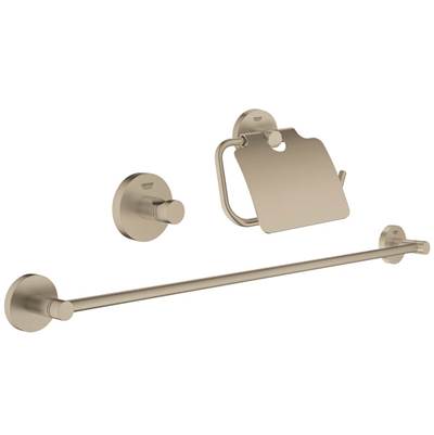 Grohe 40775EN1- Essentials City Bathroom set, 3-in-1, brushed nickel