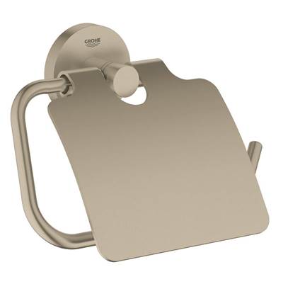 Grohe 40367EN1- Essentials Toilet Paper Holder with Cover, brushed nickel