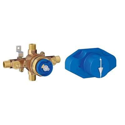 Grohe 35015001- GrohSafe PBV w/service stops, male threads/sweat